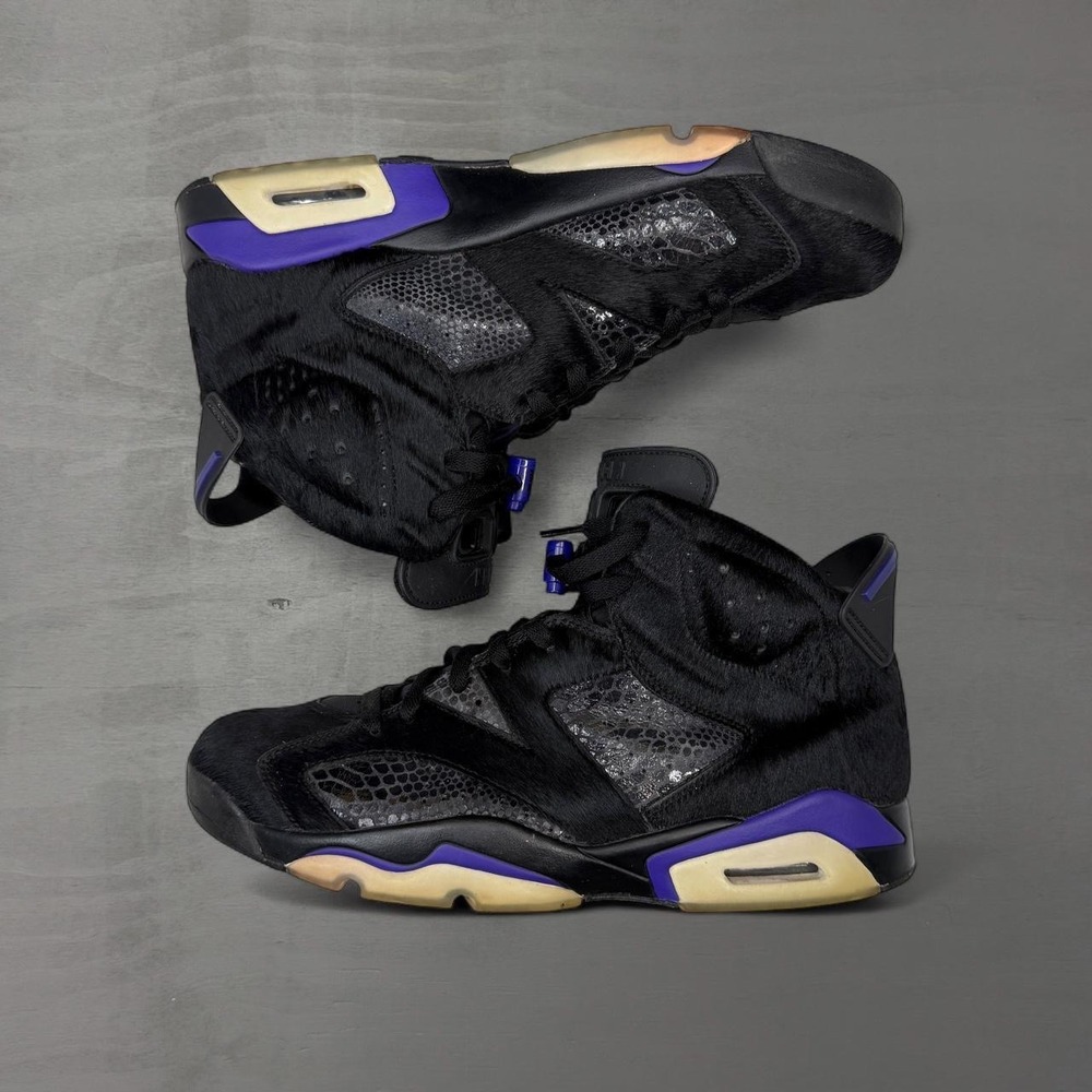 Jordan 6 Retro Social Status Black Pony Hair Concord AR2257-005 Size 13